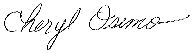 Cheryl Osimo signature